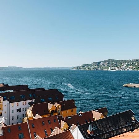Beautiful Penthouse With An Ocean View In Bergen Apartman Kültér fotó